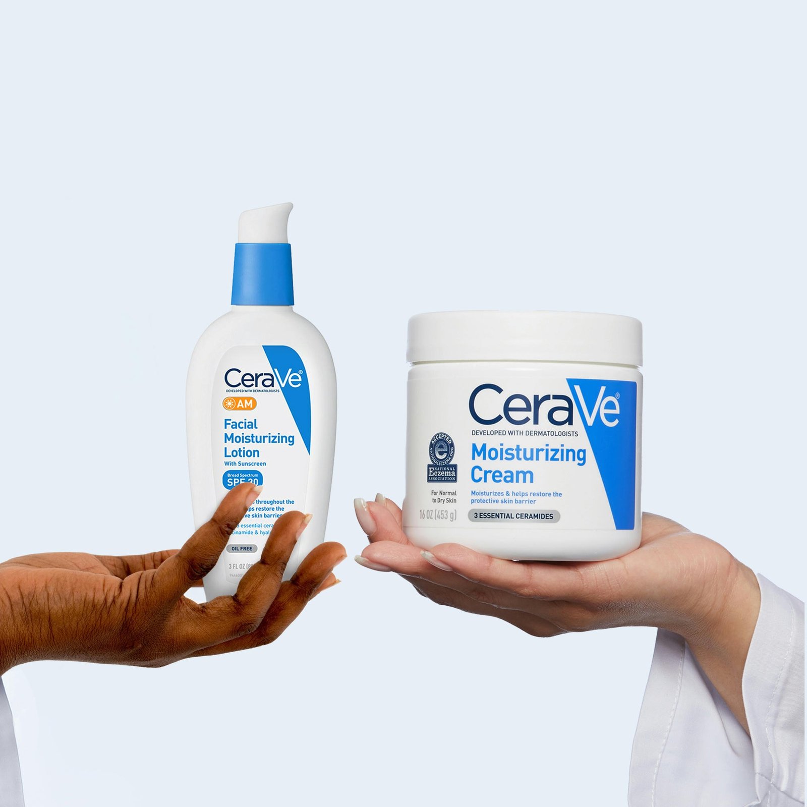 [FREE] CeraVe Moisturizing Cream & AM Lotion sample bundle